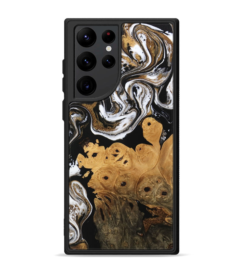 Galaxy S22 Ultra Wood Phone Case - Ryland (Black & White, 745768)