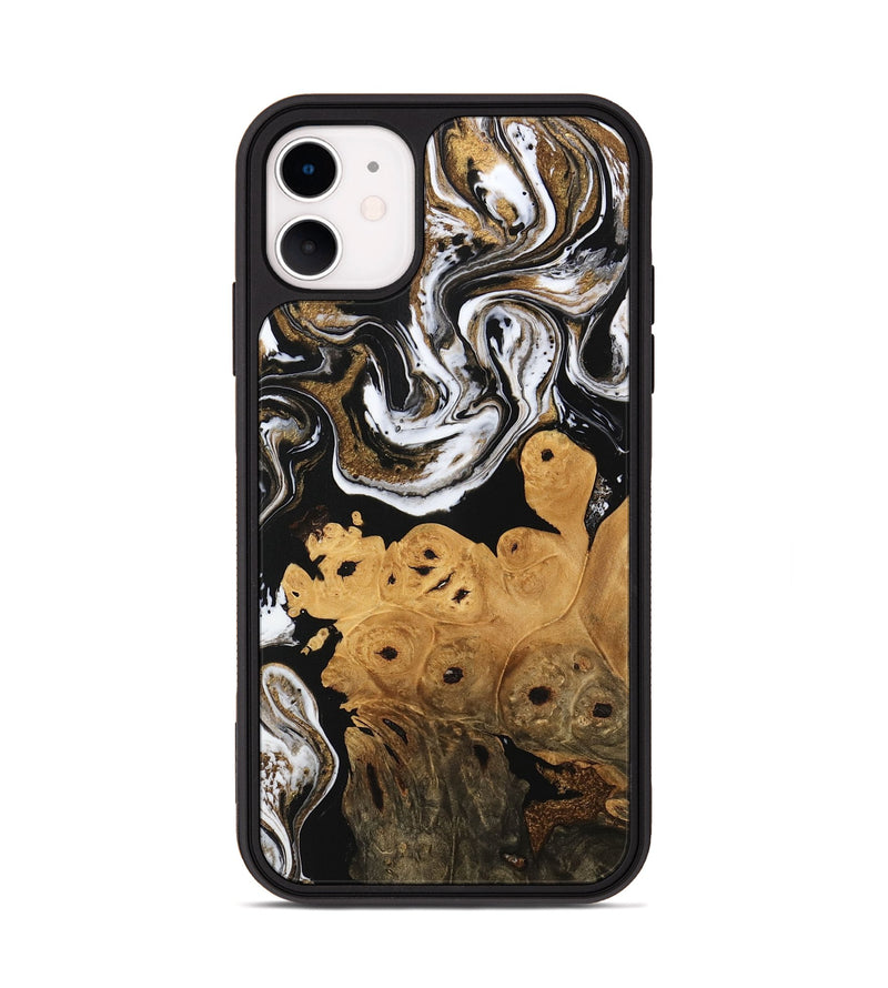 iPhone 11 Wood Phone Case - Ryland (Black & White, 745768)