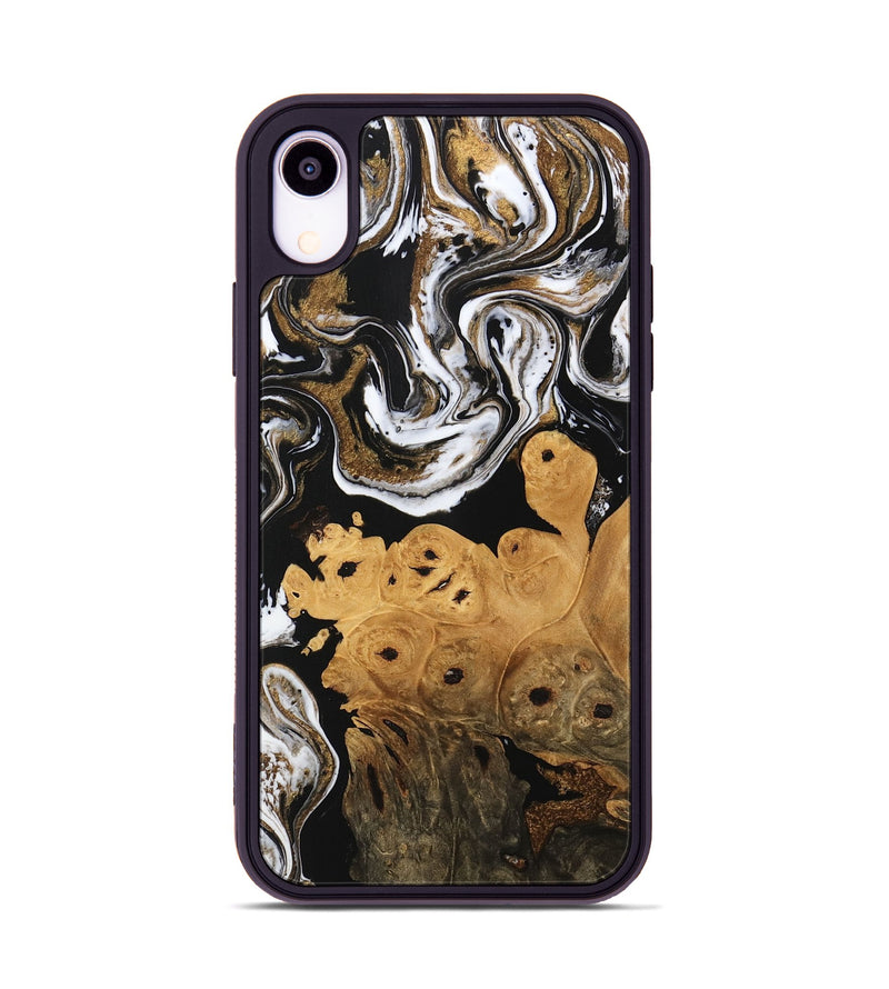 iPhone Xr Wood Phone Case - Ryland (Black & White, 745768)