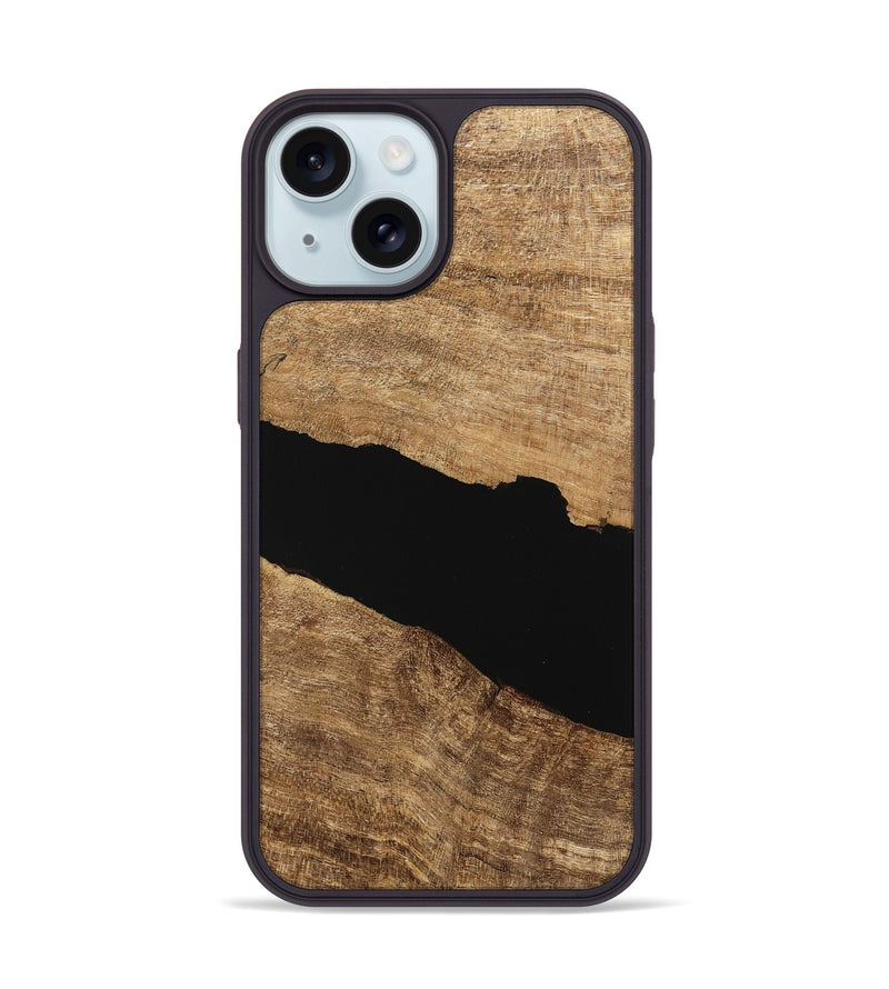 iPhone 15 Wood Phone Case - Lem (Wood Burl, 745772)