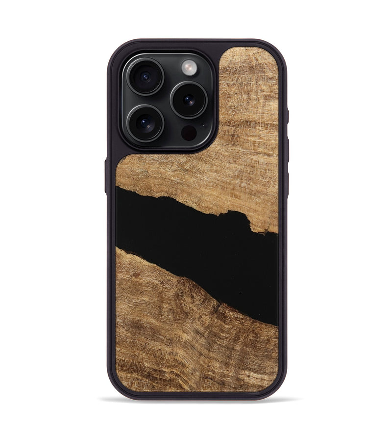 iPhone 15 Pro Wood Phone Case - Lem (Wood Burl, 745772)