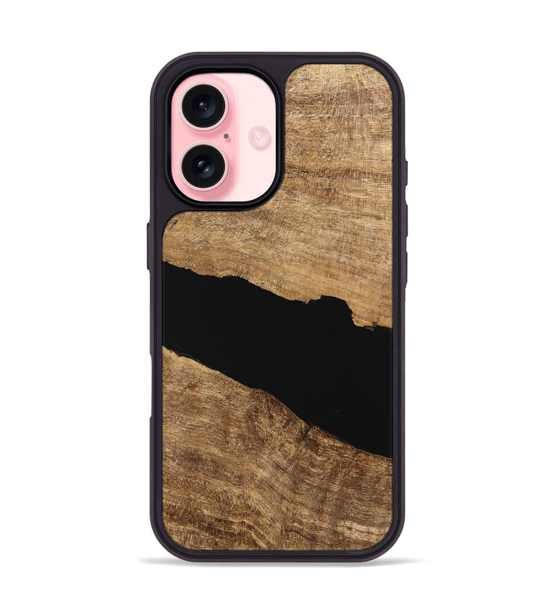 iPhone 16 Wood Phone Case - Lem (Wood Burl, 745772)