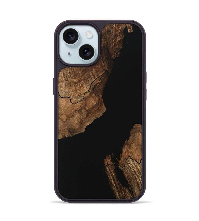 iPhone 15 Wood Phone Case - Ariana (Wood Burl, 745774)