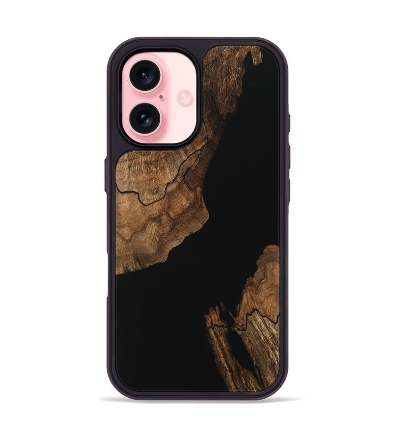 iPhone 16 Wood Phone Case - Ariana (Wood Burl, 745774)