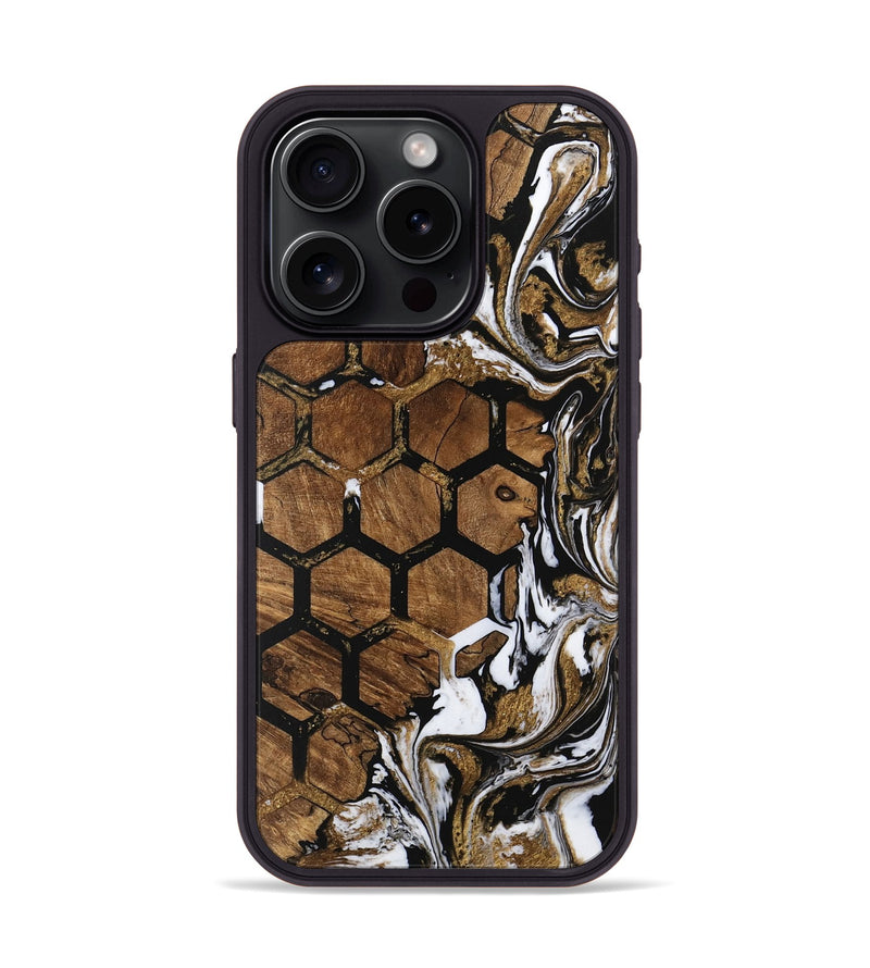 iPhone 15 Pro Wood Phone Case - Denice (Pattern, 745775)