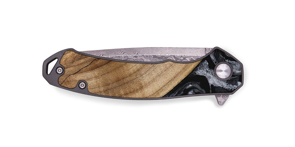 EDC Wood Pocket Knife - Lydia (Black & White, 745776)