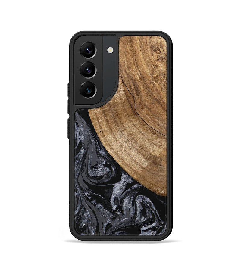 Galaxy S22 Wood Phone Case - Lydia (Black & White, 745776)