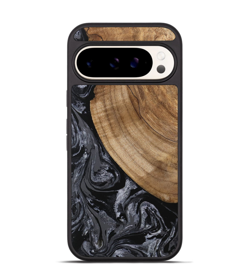 Pixel 9 Wood Phone Case - Lydia (Black & White, 745776)