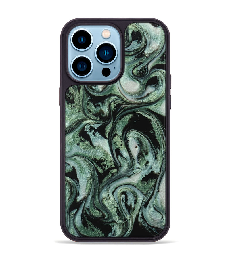 iPhone 14 Pro Max ResinArt Phone Case - Brittni (Green, 745778)