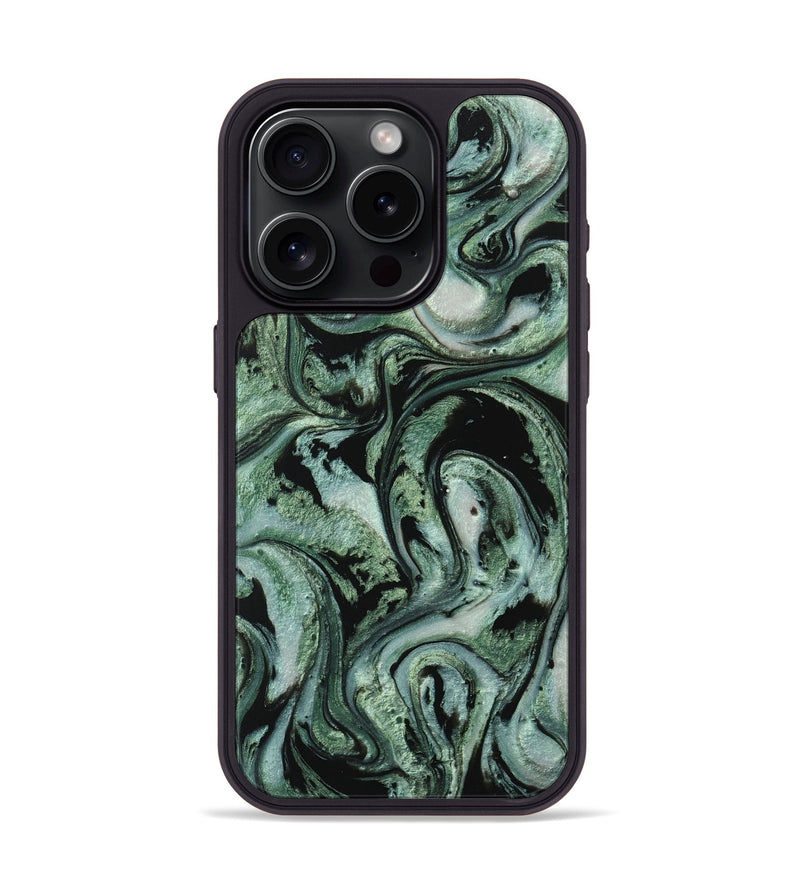 iPhone 15 Pro ResinArt Phone Case - Brittni (Green, 745778)