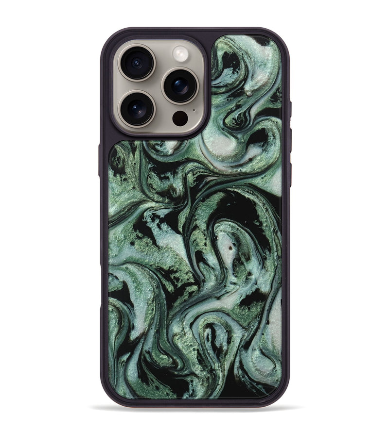 iPhone 16 Pro Max ResinArt Phone Case - Brittni (Green, 745778)