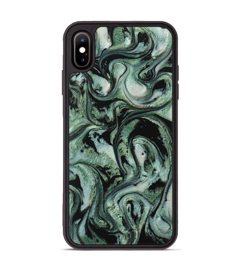 iPhone Xs Max ResinArt Phone Case - Brittni (Green, 745778)