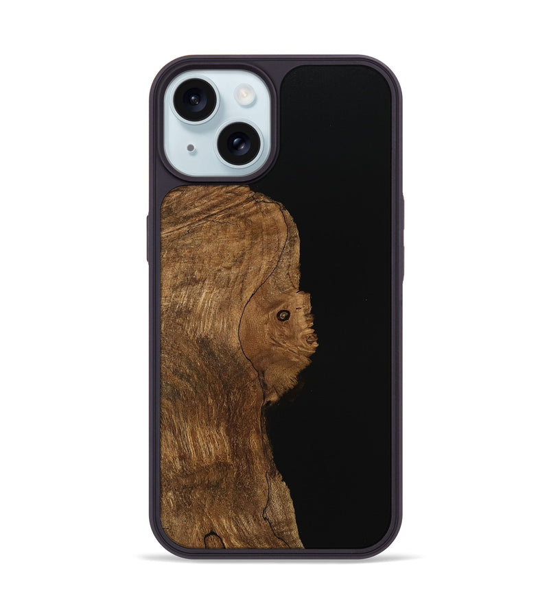 iPhone 15 Wood Phone Case - Khaza (Wood Burl, 745780)