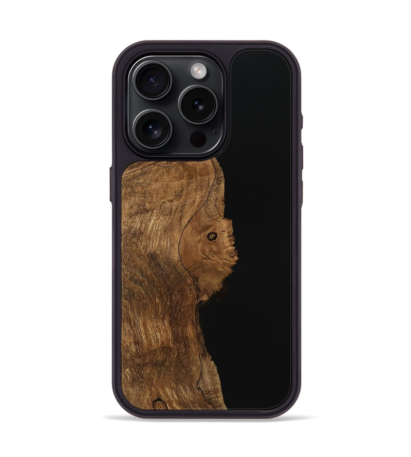 iPhone 15 Pro Wood Phone Case - Khaza (Wood Burl, 745780)