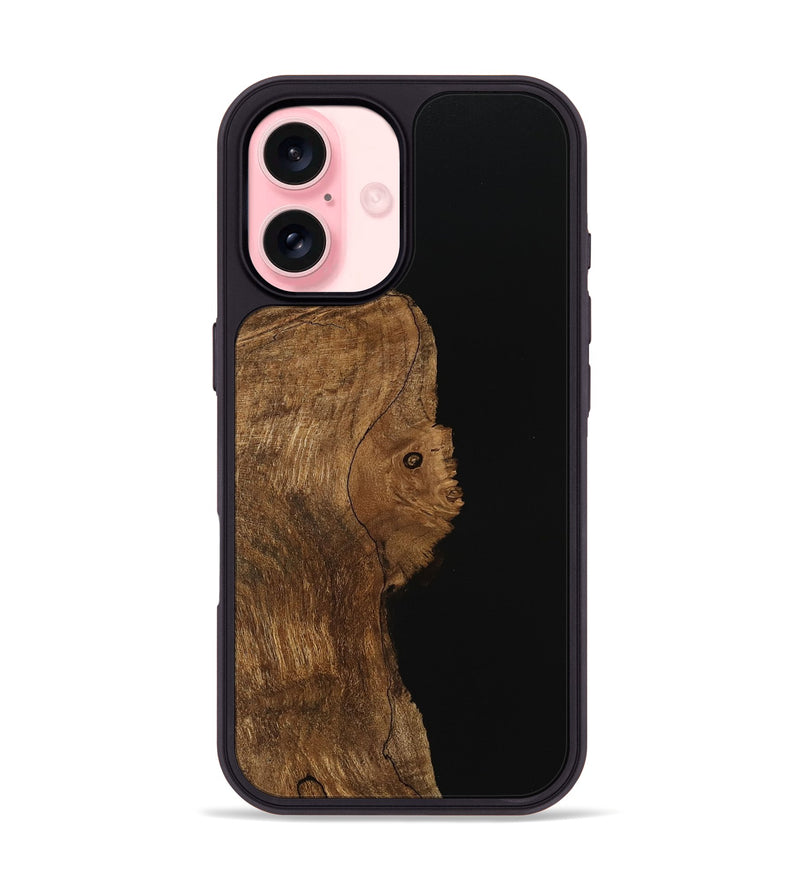 iPhone 16 Wood Phone Case - Khaza (Wood Burl, 745780)