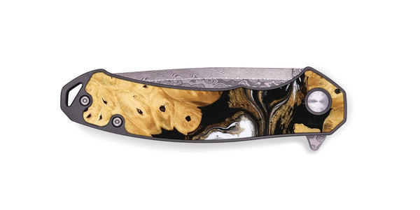 EDC Wood Pocket Knife - Evelynn (Black & White, 745781)