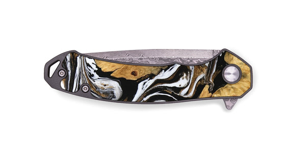 EDC Wood Pocket Knife - Catina (Black & White, 745783)