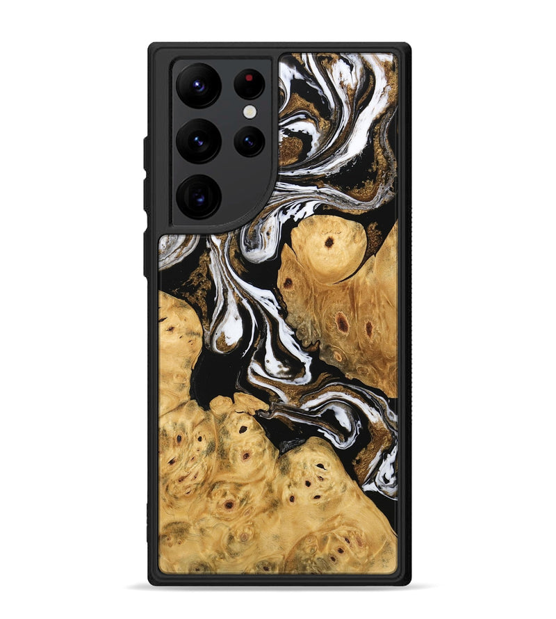 Galaxy S22 Ultra Wood Phone Case - Catina (Black & White, 745783)