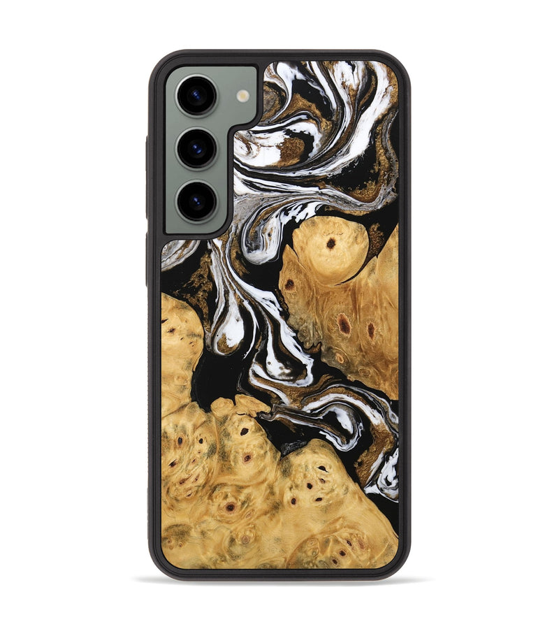 Galaxy S23 Plus Wood Phone Case - Catina (Black & White, 745783)