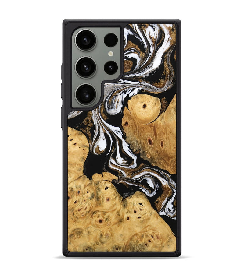 Galaxy S24 Ultra Wood Phone Case - Catina (Black & White, 745783)