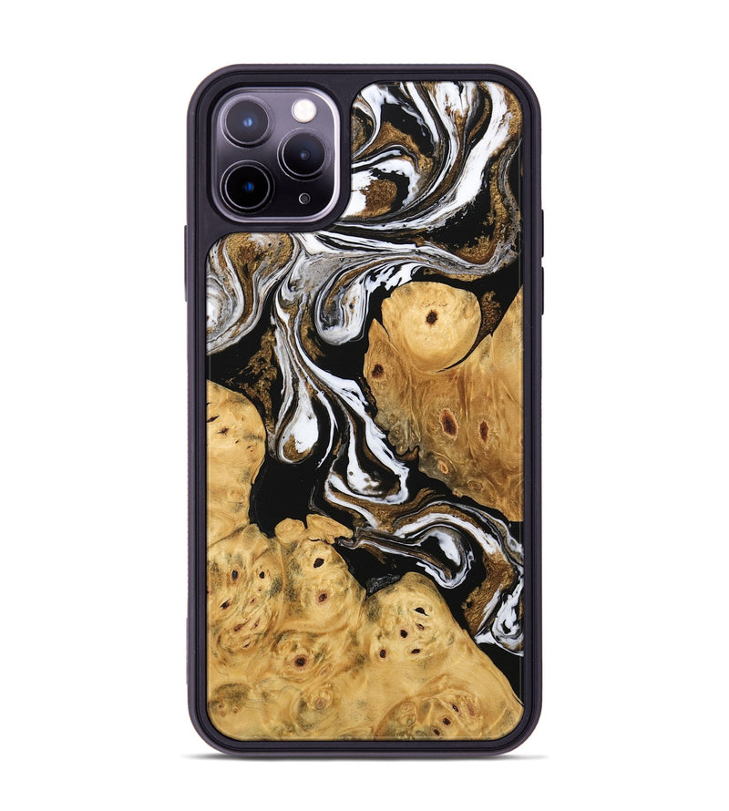 iPhone 11 Pro Max Wood Phone Case - Catina (Black & White, 745783)