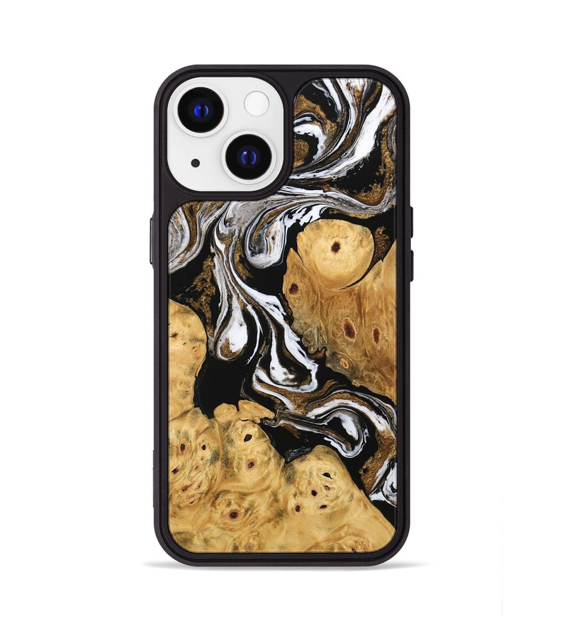 iPhone 13 Wood Phone Case - Catina (Black & White, 745783)