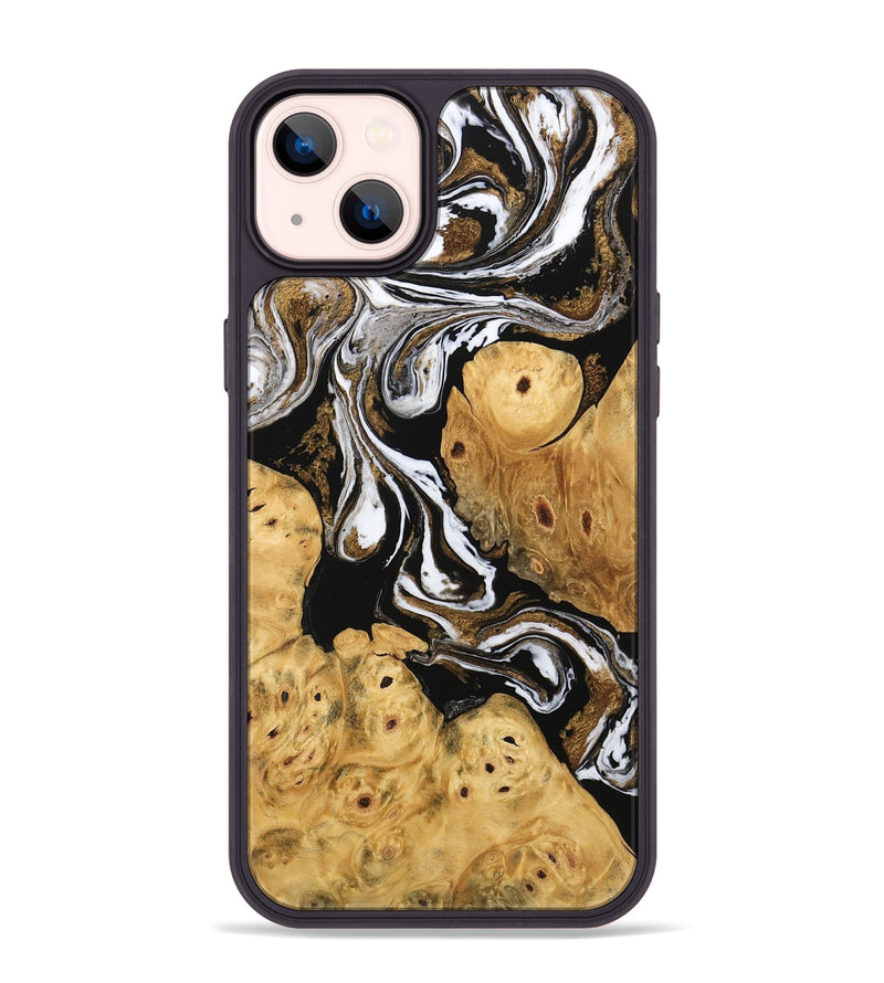 iPhone 14 Plus Wood Phone Case - Catina (Black & White, 745783)