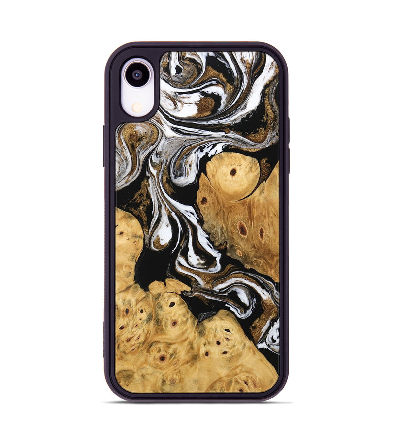 iPhone Xr Wood Phone Case - Catina (Black & White, 745783)