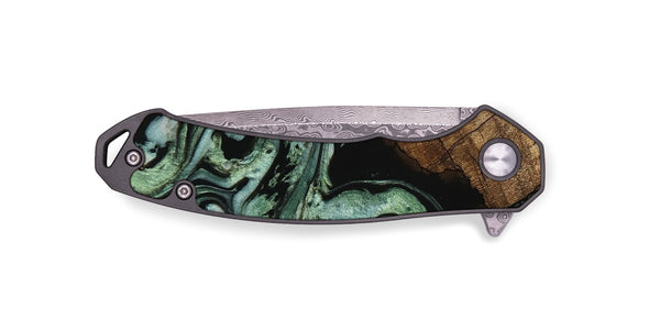 EDC Wood Pocket Knife - Flossie (Green, 745785)