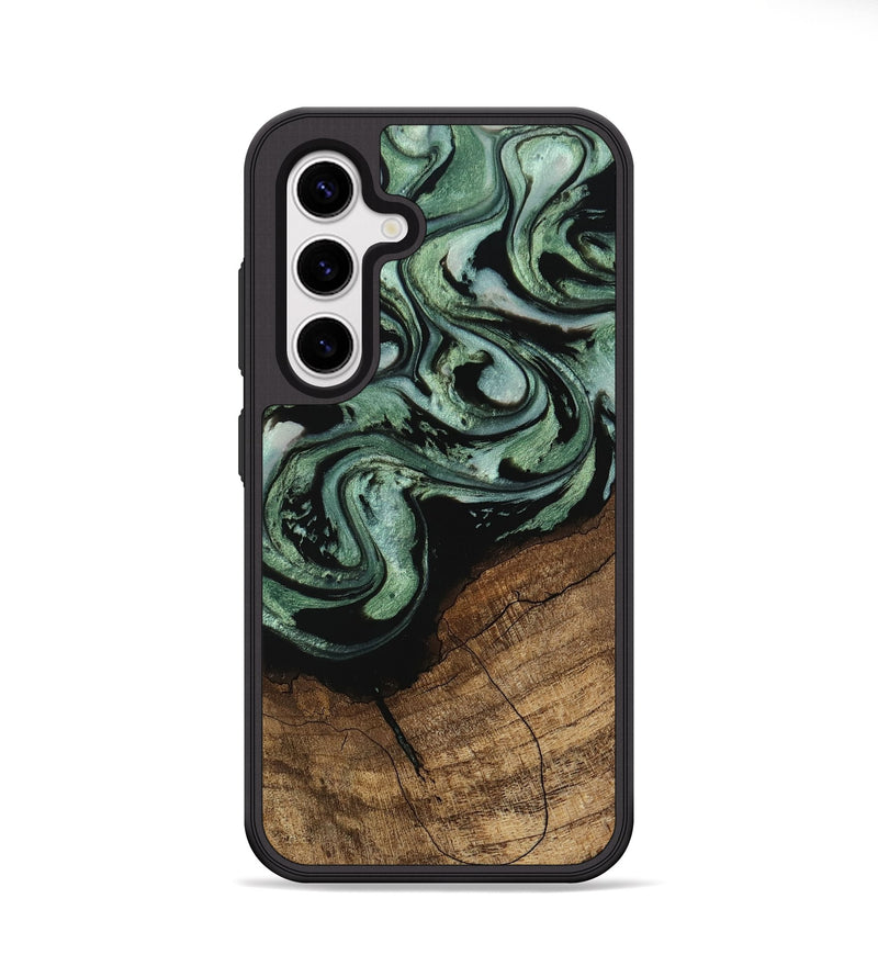 Galaxy S25 Wood Phone Case - Flossie (Green, 745785)