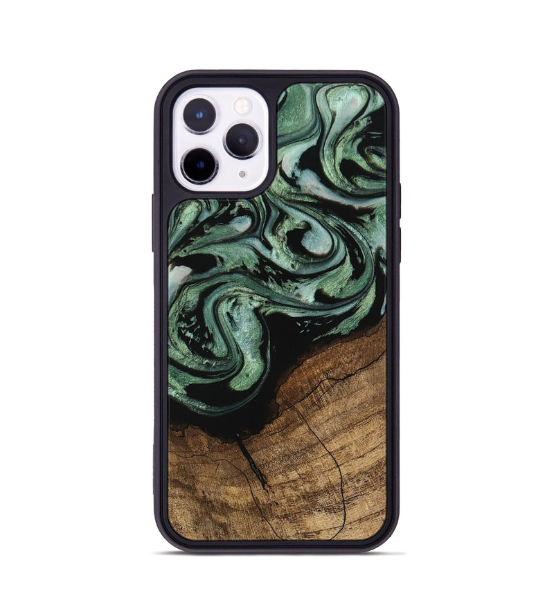 iPhone 11 Pro Wood Phone Case - Flossie (Green, 745785)