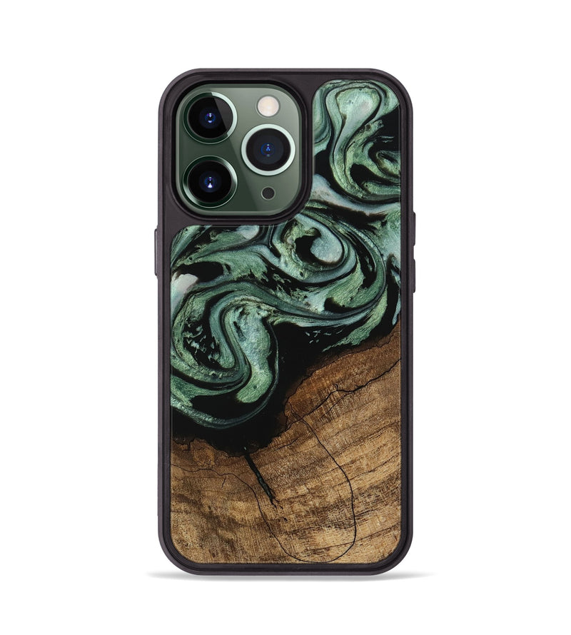 iPhone 13 Pro Wood Phone Case - Flossie (Green, 745785)