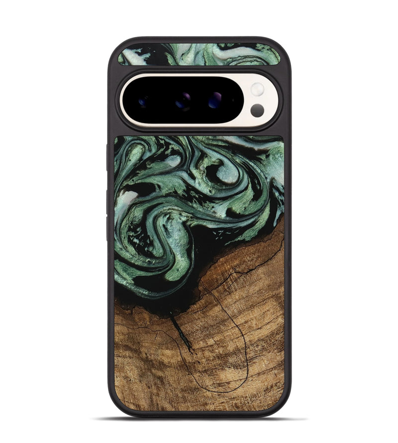 Pixel 9 Pro Wood Phone Case - Flossie (Green, 745785)