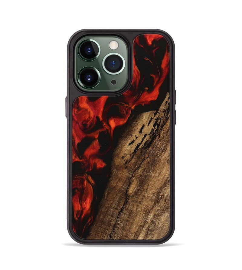 iPhone 13 Pro Wood Phone Case - Tierra (Red, 745786)