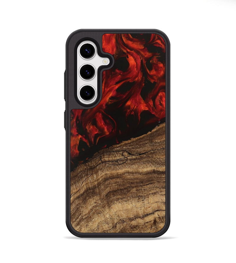 Galaxy S25 Wood Phone Case - Clare (Red, 745787)