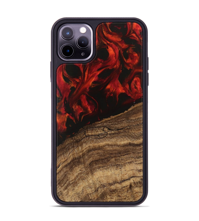 iPhone 11 Pro Max Wood Phone Case - Clare (Red, 745787)