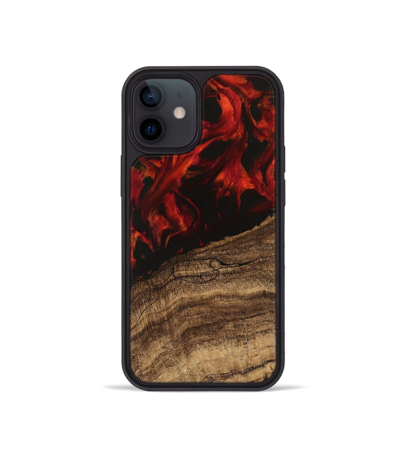 iPhone 12 mini Wood Phone Case - Clare (Red, 745787)