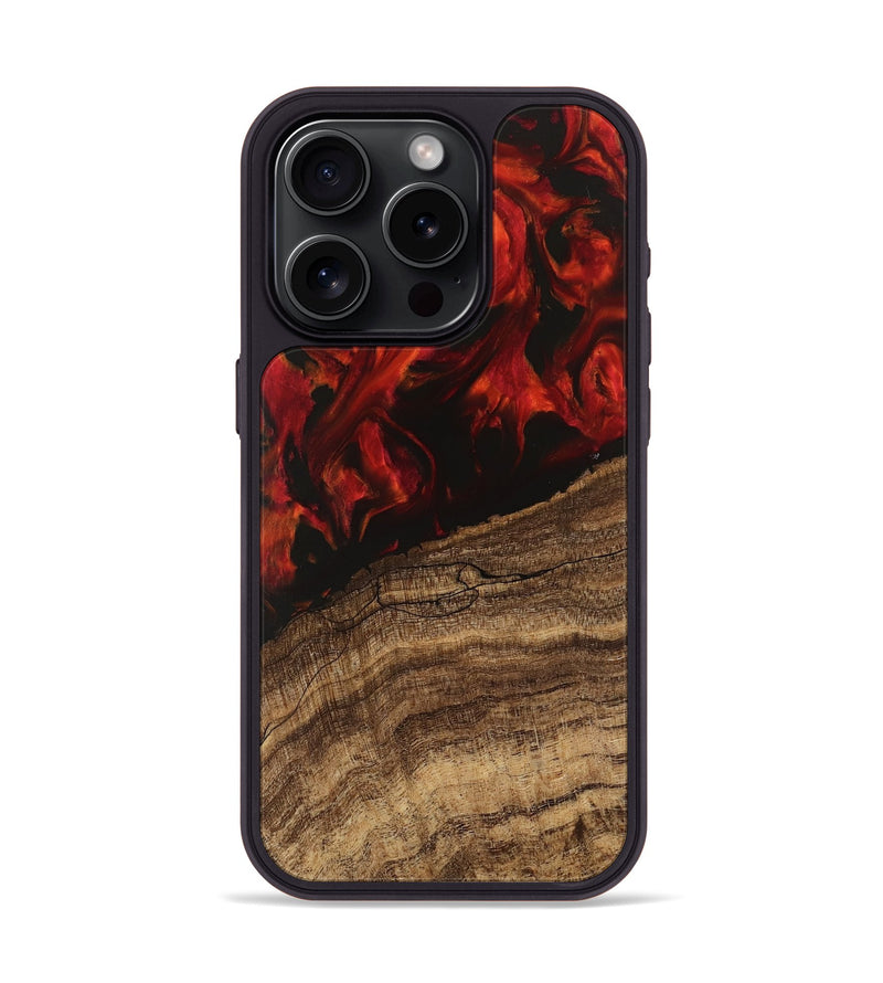 iPhone 15 Pro Wood Phone Case - Clare (Red, 745787)