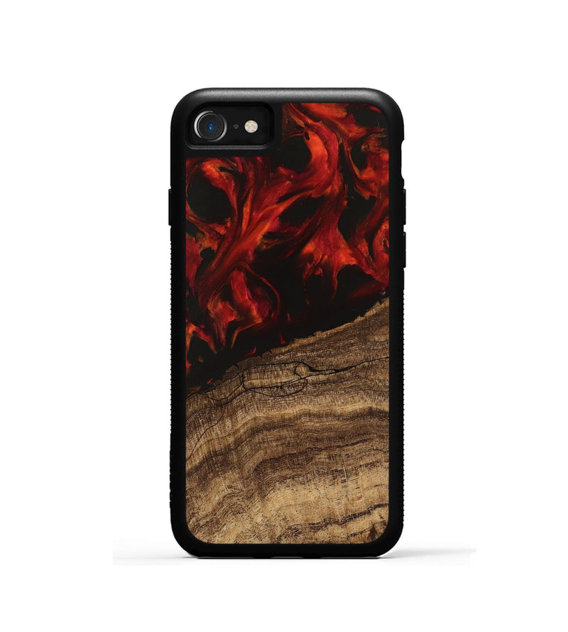 iPhone SE Wood Phone Case - Clare (Red, 745787)