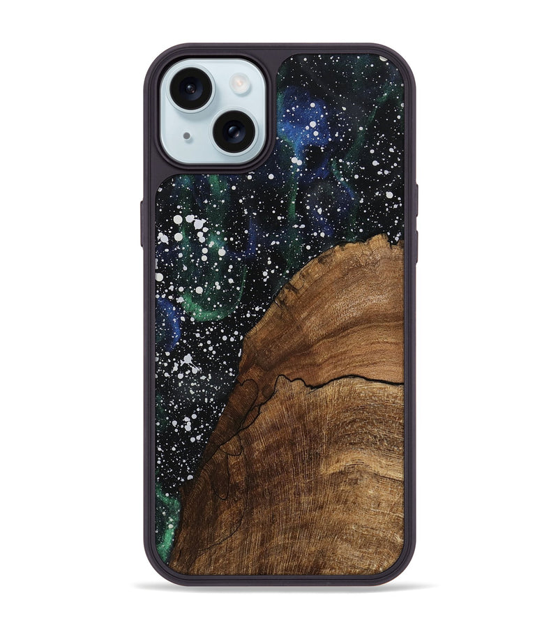 iPhone 15 Plus Wood Phone Case - Yvonne (Cosmos, 745798)