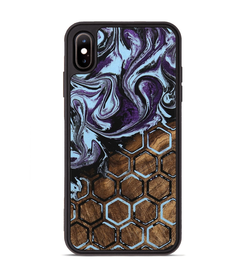 iPhone Xs Max Wood Phone Case - Barney (Pattern, 745800)