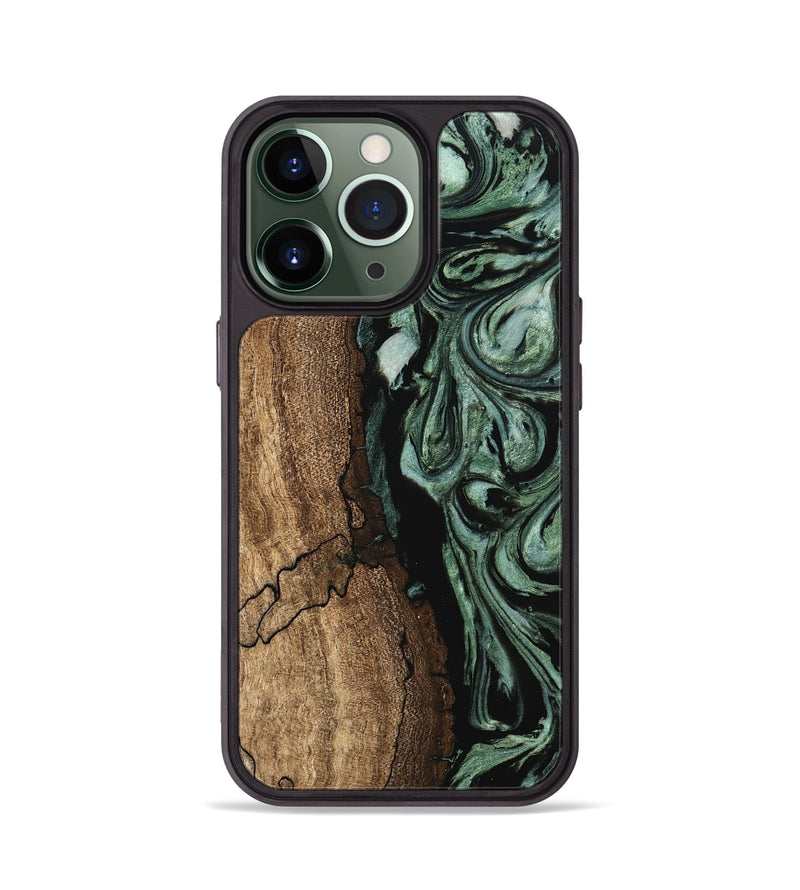 iPhone 13 Pro Wood Phone Case - Blaze (Green, 745805)