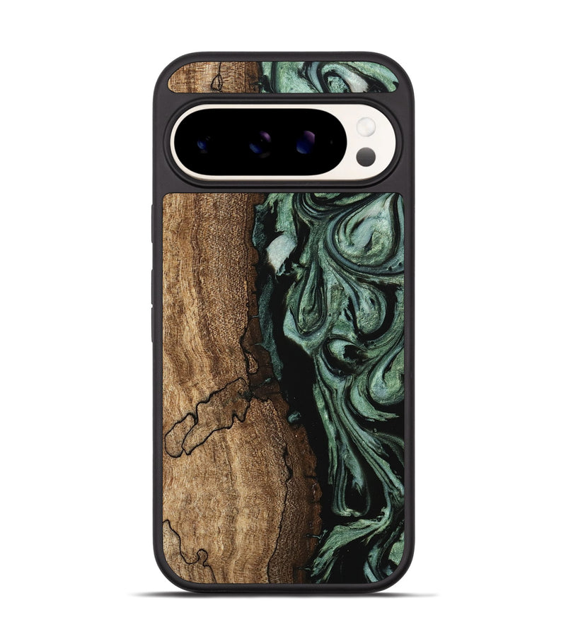 Pixel 9 Pro Wood Phone Case - Blaze (Green, 745805)