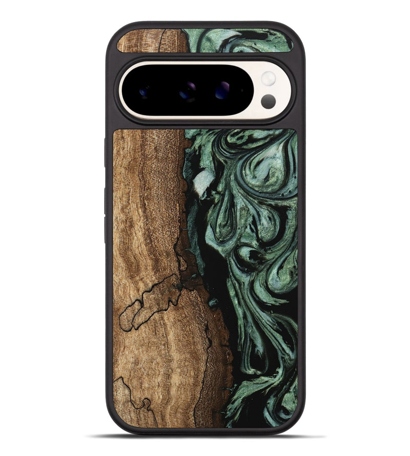 Pixel 9 Pro XL Wood Phone Case - Blaze (Green, 745805)