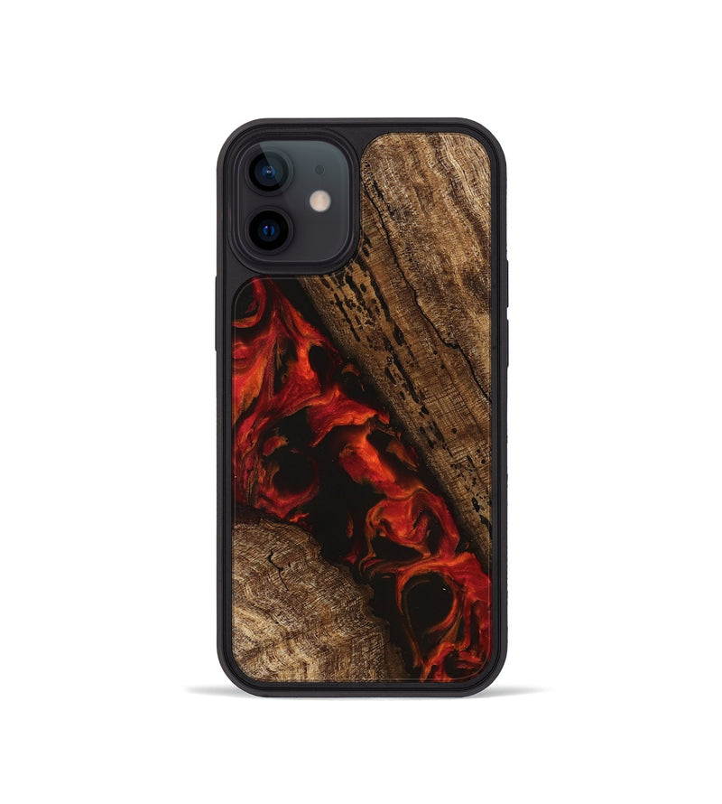 iPhone 12 mini Wood Phone Case - Annette (Red, 745806)