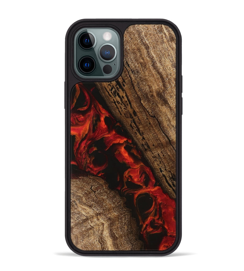 iPhone 12 Pro Max Wood Phone Case - Annette (Red, 745806)