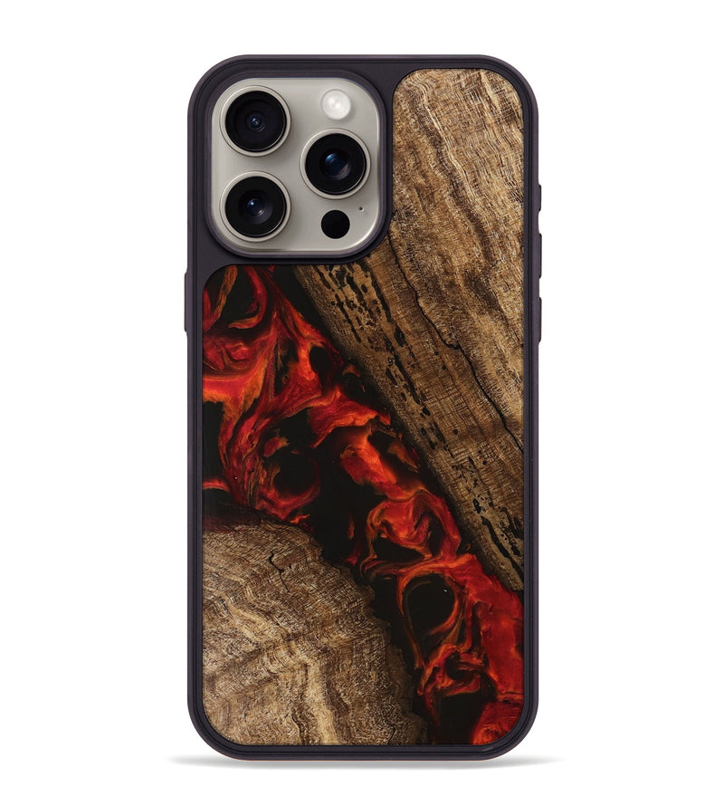 iPhone 15 Pro Max Wood Phone Case - Annette (Red, 745806)