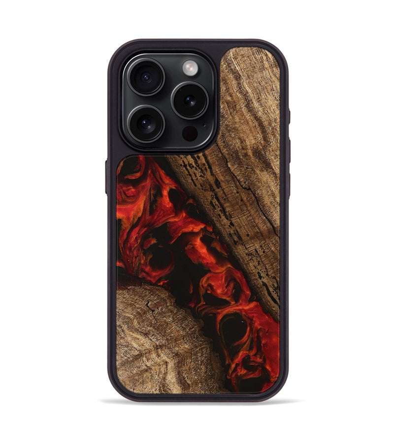 iPhone 15 Pro Wood Phone Case - Annette (Red, 745806)