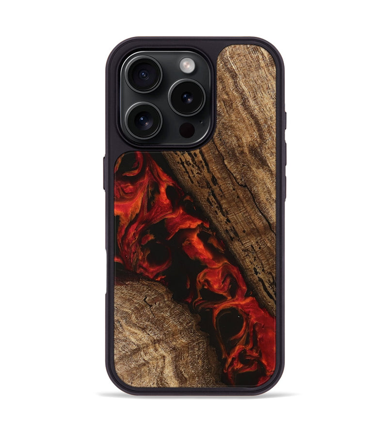 iPhone 16 Pro Wood Phone Case - Annette (Red, 745806)