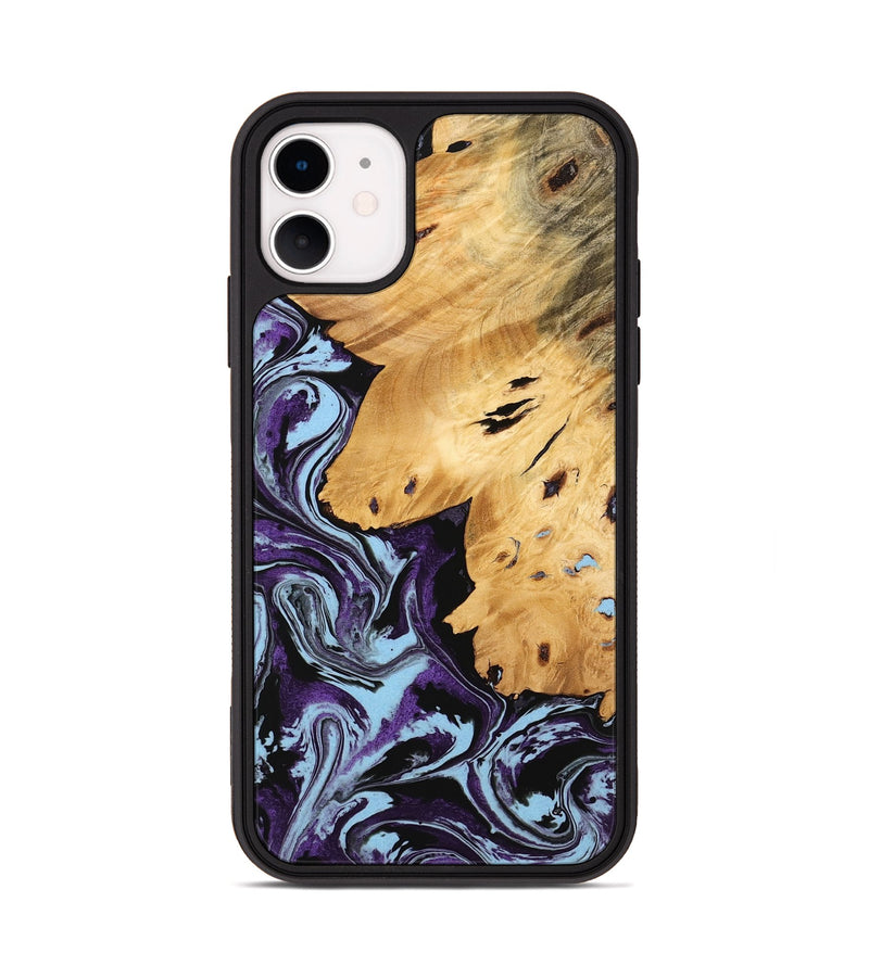 iPhone 11 Wood Phone Case - Felton (Purple, 745810)